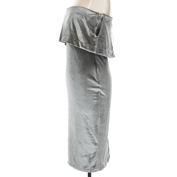 NWT Likely Driggs Strapless Velvet Pewter Dress - Picture 8 of 14